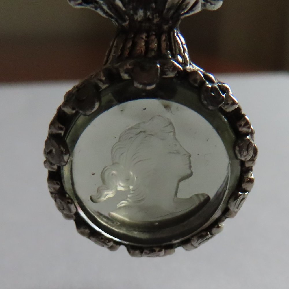 Cameo glass pendant vintage 1960's smoky - Picture 5 of 16